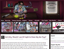 Tablet Screenshot of dangerouslilly.com